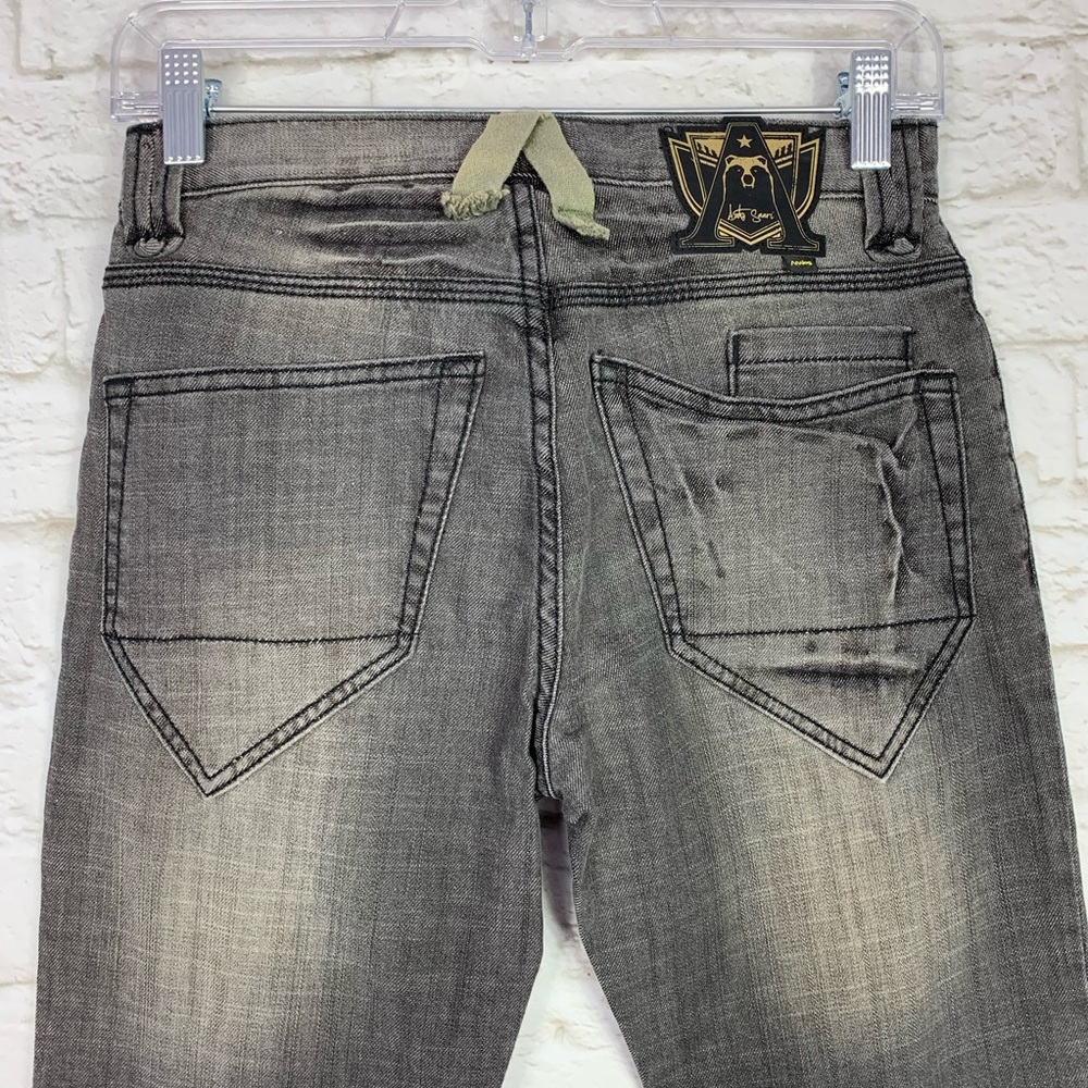 Arto Saari 26x30 Gray Button Fly Skinny Jeans NWT - Picture 4 of 6